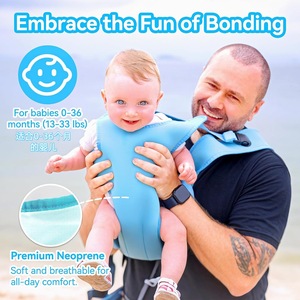 Mochila Portabebés de Neopreno Impermeable para Buceo, Ajustable, Orientación Frontal, para Piscina y <span class=keywords><strong>Playa</strong></span> - Product Image 2