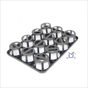 12 plateaux ronds de pots de pépinière de cellules Pots de semis durables robustes plateaux de transport de <span class=keywords><strong>navette</strong></span>-plateau mobile de pot de fleurs pour pots - Product Image 4
