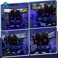 Vente en Gros Usine Simulateur de Mouvement Dynamique 3 Écrans Voiture de Course VR 3 DDL, Machine de Jeu 2 Places, Ensemble Console de Jeu