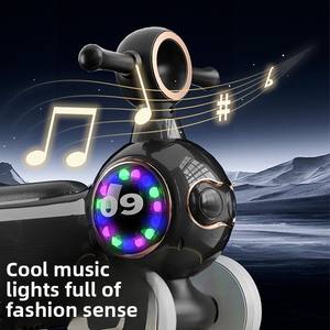 Coche de 4 ruedas de nivel básico al por mayor para niños de 1 a 3 años con música y luces, bicicleta de equilibrio, asiento cómodo para empujar - Product Image 4