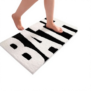 Alfombra de Baño Personalizada de Alta Calidad, Elegante y Ecológica, de Algodón Suave, Fabricada a Máquina, Estilo Indio para Baños - Product Image 1
