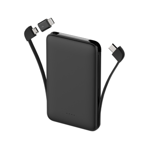 Batterie externe mini 5000 mAh avec câble double intégré, chargeur portable 10W, format <span class=keywords><strong>carte</strong></span> de crédit - Product Image 4