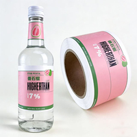 Étiquettes en vinyle imperméables personnalisées pour bouteilles de boissons, vodka, cocktails, autocollants pour boissons aux fruits, impression d'autocollants