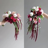 Bouquet de Mariée en Gros Style Cascade Goutte d'Eau pour Photographie de Mariage et Décoration Intérieure