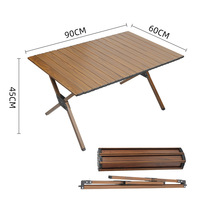Table pliante d'extérieur en aluminium portable pour le camping, ultra-légère et durable, mobilier d'extérieur pour pique-nique et voyage