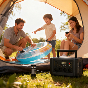 แผงโซลาร์เซลล์ 800W 512Wh พร้อมหัวต่อ Anderson ระบบ MPPT คลื่นไซน์บริสุทธิ์ แบตเตอรี่ LiFePO4 แบบไร้สาย สถานีไฟฟ้าพกพา รองรับการชาร์จ AC - Product Image 5