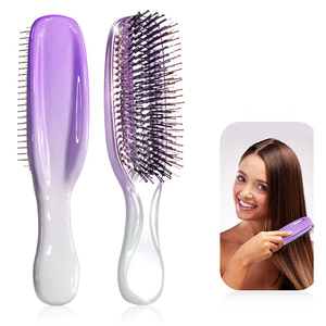 2025 double poils en nylon démêlant <span class=keywords><strong>brosse</strong></span> à <span class=keywords><strong>cheveux</strong></span> pour femmes sec et humide galvanoplastie pagaie démêlant hommes shampooing masseur cuir chevelu - Product Image 1