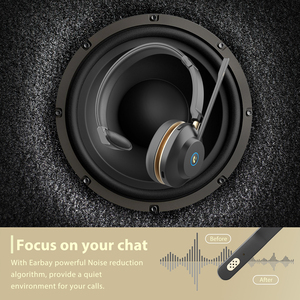 Hot bán mạnh mẽ pin không dây tiếng ồn hủy bỏ Trucker Tai nghe tai nghe với <span class=keywords><strong>microphone</strong></span> cho đội <span class=keywords><strong>Skype</strong></span> Zoom - Product Image 4