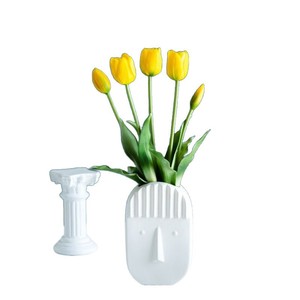Fleurs artificielles en PVC souple, bouquet de tulipes, décoration de mariage, accessoire de décoration pour la maison - Product Image 5