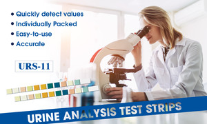 Bandelettes de <span class=keywords><strong>test</strong></span> <span class=keywords><strong>urinaire</strong></span> rapide URS-11 : Protéines, Leucocytes, Nitrites, pH - Product Image 3