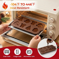 Moules en silicone pour chocolat de Noël SILIKOLOVE Factory, faciles à nettoyer, LFGB Platinum, sans BPA, antiadhésifs, pour bonbons et pâtisseries