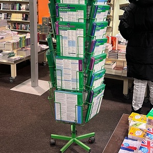 Estante de exhibición de postales para revistas de periódicos, estante de libros de Metal para tarjetas de felicitación, soporte de exhibición para folletos a <span class=keywords><strong>la</strong></span> venta - Product Image 6