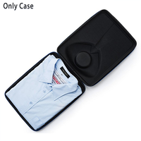 Boîte de rangement EVA 2026 personnalisée avec logo et motif de cravate, coque rigide étanche et antichoc pour organisateur de chemises de voyage unisexe quotidien