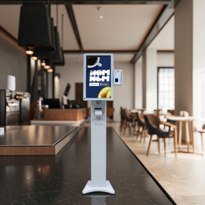 Borne commande nhà hàng tiền mặt đăng ký 21.5 "tự kiosk máy với microphone tiền mặt đăng ký iPad tự đặt hàng kiosk máy tính bảng - Product Image 1