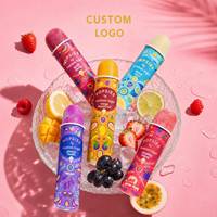 Tube à glace Calippo personnalisé avec logo, 90 ml, 105 ml, 120 ml, en papier, avec couvercle hermétique