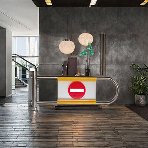 Barrière de caisse de supermarché en acier inoxydable anti-pincement, nouvelle, de qualité supérieure, personnalisable en gros - Product Image 3