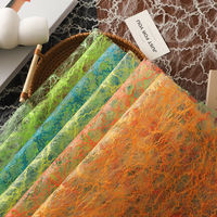 Kertas Pembungkus Sarang Burung Evergreenwrap, Kertas Raffia Berongga, Kertas Pembungkus Buket Bunga Bertekstur Jala Berongga, Bahan DIY Buatan Tangan
