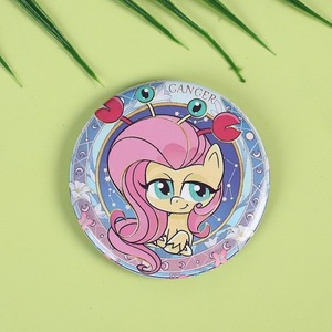 Venta caliente personalizado My Little <span class=keywords><strong>Pon</strong></span>. Y Rainbow Dash Cute Fan Merchandise Buzzy <span class=keywords><strong>Pin</strong></span> de esmalte de metal con insignia de acabado láser - Product Image 6