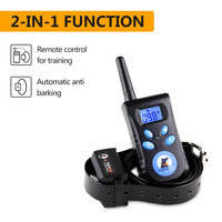 Meistverkauftes Hundetrainingshalsband 2-in-1 mit Piepton, Schock und Vibration, Elektrisches Hundehalsband, Wiederaufladbar und Wasserdicht