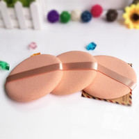 Offre Spéciale Latex Forme Ronde Foundation Puff Avec Ruban Cosmétique Visage Doux Houppette