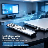 Control Remoto por Voz de 33 Teclas, Control Remoto Inalámbrico USB IR 433MHz RF, OEM ODM Personalizado