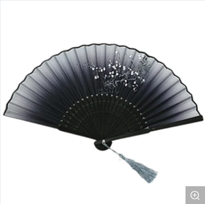 Éventails pliants chinois en soie et bambou de haute qualité pour mariage, fête, remise de diplôme, Saint-Valentin, fête des Mères, Halloween - Product Image 2