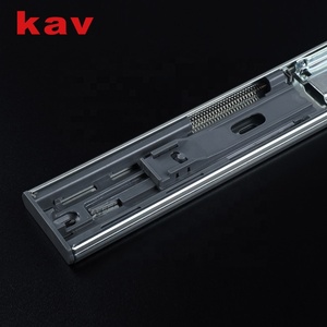 Soft Close Full Extension 45mm Width Heavy Duty Telescopic Channel Ball Bearing Drawer <strong>Slide</strong> <strong>Rail</strong> for Kitchen Cabinets 21-30kg - Product Image 3