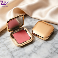 Palette de fard à joues compacte professionnelle, minérale, waterproof, végane, dorée, carrée, rose, personnalisable avec logo privé pour maquillage