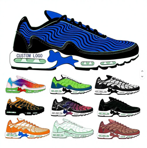 Baskets de course à lacets rayées <span class=keywords><strong>TN</strong></span> Plus de haute qualité avec coussin d'<span class=keywords><strong>air</strong></span> et empeigne en maille pour le basketball – Chaussures de sport confortables - Product Image 1