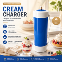 Cylindre de crème fouettée vide de qualité supérieure, bouteille en acier jetable pour la restauration