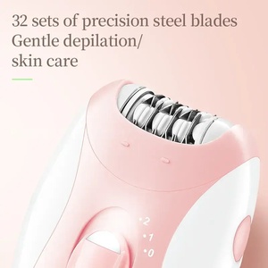Épilateur électrique pour <span class=keywords><strong>femme</strong></span> <span class=keywords><strong>Kemei</strong></span> KM-189B, deux vitesses, rechargeable, étanche, portable, rasoir pour les jambes et la zone du bikini - Product Image 2