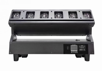 Barre lumineuse murale STSLITE LED 6x40W RGBW 4-en-1 avec zoom et wash pour fêtes, concerts et événements dorés