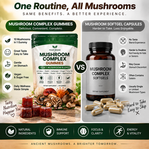 Gomitas de Complejo de Hongos 10 en 1, Melena de León, Reishi, Cordyceps, Chaga, Cola de Pavo, Suplemento de Apoyo Inmunológico, Vegano, Marca Privada - Product Image 4