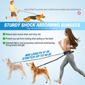 Riñonera de Nailon para Perros, Cinturón de Correr, Bolsa de Cintura con Soporte para Teléfono y Botella de Agua para Correr, Caminar, Ciclismo y Camping - Product Image 6