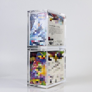 Direct Sale Stackable Acrylic Booster Box Magnetic Top for TCG Card Organization - Product Image 1