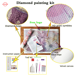 LANSURE Peinture Diamant Mystérieuse <span class=keywords><strong>Mickey</strong></span> Cartoon DIY, Broderie Diamant sur Toile Sans Couleur, Art Mural pour Enfants, Cadeau - Product Image 4