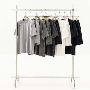 旧货仿旧95% 棉5% 氨纶女式定制棉中国300 Gsm超大剪裁巴勒斯坦<span class=keywords><strong>t</strong></span>恤 - Product Image 6