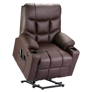 <span class=keywords><strong>Sillón</strong></span> Moderno MH Furniture <span class=keywords><strong>para</strong></span> Sala de Estar, Sillones Reclinables Eléctricos de PU <span class=keywords><strong>para</strong></span> Personas Mayores - Product Image 1