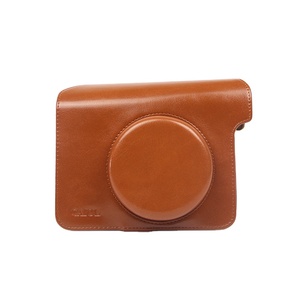 <strong>Small</strong> Vintage Leather <strong>Camera</strong> <strong>Bag</strong> for Fujifilm W300 Tailored Design Soft Protective Case for Instant <strong>Camera</strong> - Product Image 1