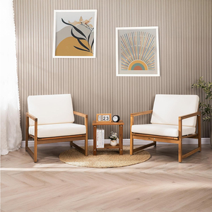 Mesa Auxiliar Rectangular Resistente a la Intemperie, Apta para Terraza, Jardín, Césped y Sala de Estar - Product Image 6