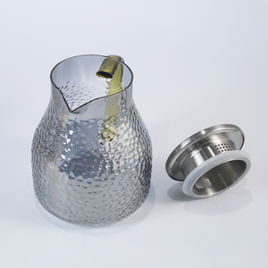 <span class=keywords><strong>Carafe</strong></span> à thé <span class=keywords><strong>en</strong></span> <span class=keywords><strong>verre</strong></span> alvéolé <span class=keywords><strong>sans</strong></span> plomb, avec couvercle filtrant <span class=keywords><strong>en</strong></span> acier inoxydable, pour la restauration et l'approvisionnement <span class=keywords><strong>en</strong></span> thé - Product Image 5