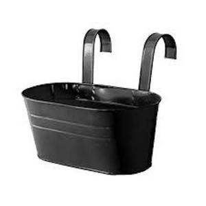 Powder Coated Hanging Flower Pot Iron Metal Black Planter Pot Home Hotel Decoration Indoor Decoration Wall Mount Planter - Product Image 1