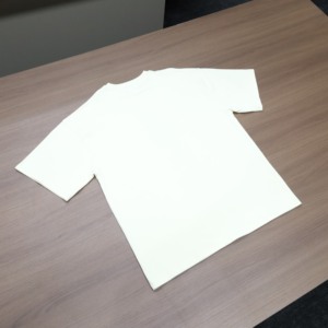 Camiseta de Manga Corta Oversize Color Crema para Hombre con Estampado de Letras Personalizado, Cuello Redondo, Estilo Casual, Ajuste de Jersey de Algodón - Product Image 6