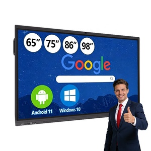 Built 4K LCD Display Camera 8 Array <b>Microphone</b> Wireless Screen Mirroring WiFi 6 <b>Bluetooth</b> Conference Smart Board Interactive - Product Image 1