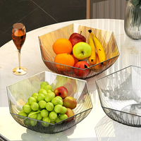 Assiette à fruits classique réutilisable en PET, plateau à collation facile à nettoyer pour bonbons, fruits secs, noix, idéal pour la table basse du salon