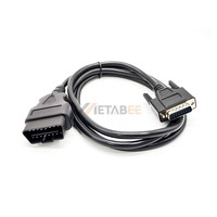 Cable adaptador OBDII de 16 pines a DB15, J1962 hembra a HD15 macho, con pinout VGA, resistente al agua, cable de escáner automotriz, cable de prueba ELM327