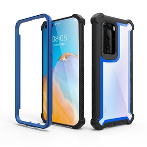 Funda trasera de armadura dura transparente a prueba de golpes 3 en <span class=keywords><strong>1</strong></span> para Huawei P40 Pro + Mate 30 Pro <span class=keywords><strong>Nove</strong></span> 6 SE - Product Image 3
