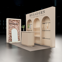 Boutique Modulaire en Bois Personnalisable, Montage Rapide en 30 Minutes, Réutilisable, Design Simple, Étagère d'Exposition pour Vêtements et Accessoires, Boutique Modulaire Pop-up