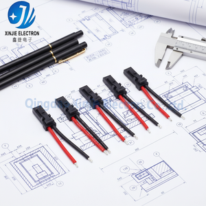 UL 인증 맞춤형 2핀 고전압 와이어 하네스, 산업 및 자동차용 검정 커넥터가 있는 적색/흑색 전원 배선 - Product Image 5