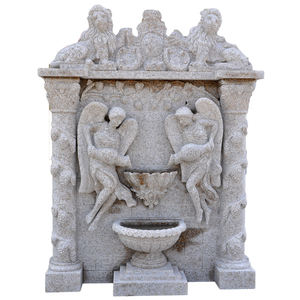 تمثال طاووس رخامي طبيعي بيج للحديقة - Product Image 6